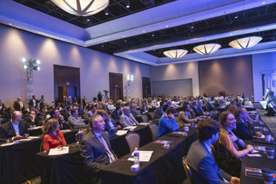 NA CON conference audience in large ballroom, industry professionals attending keynote presentation.