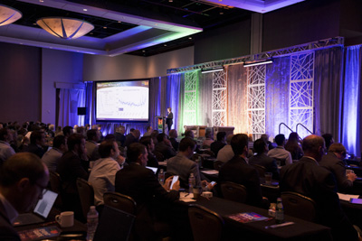 NA CON conference audience in large ballroom, industry professionals attending keynote presentation.